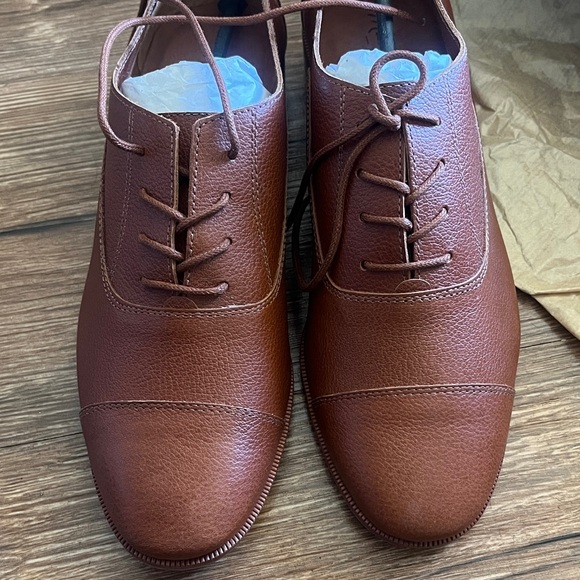 Madewell ”Clare” Leather Lace-Up Oxfords NIB - Picture 6 of 9